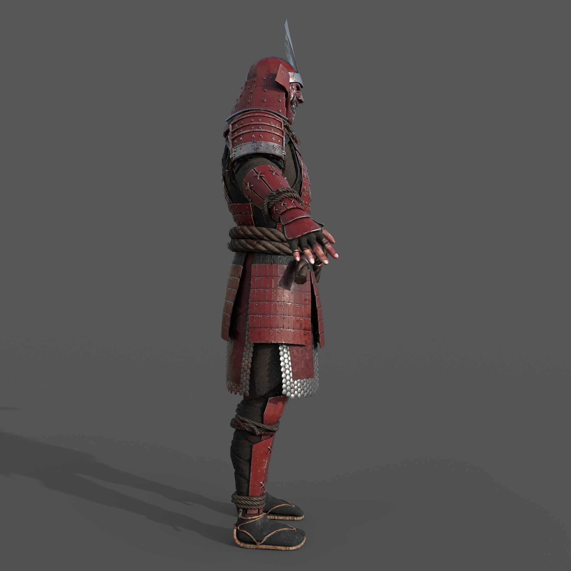 Samurai Armor 3D model_6