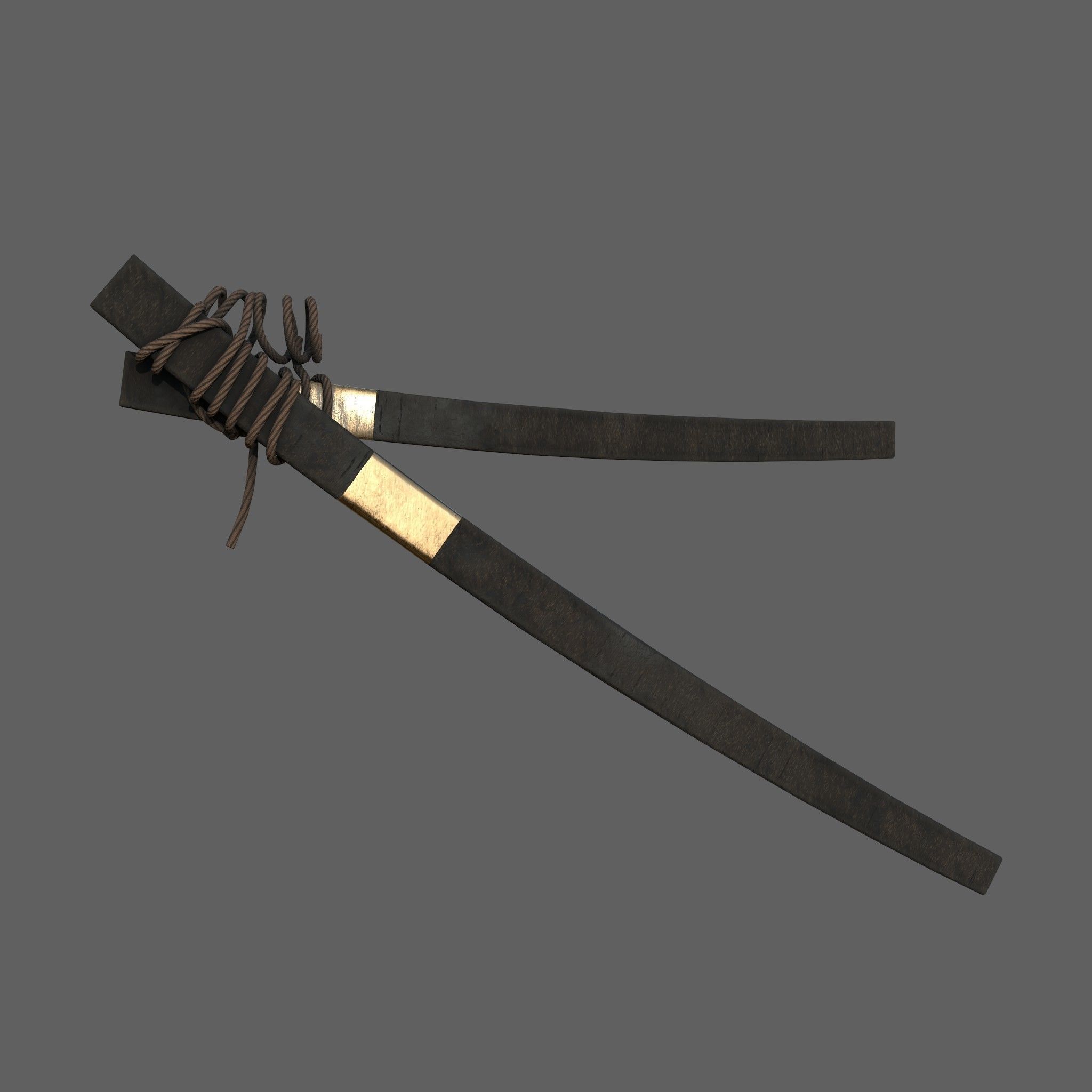 Samurai Armor 3D model_10