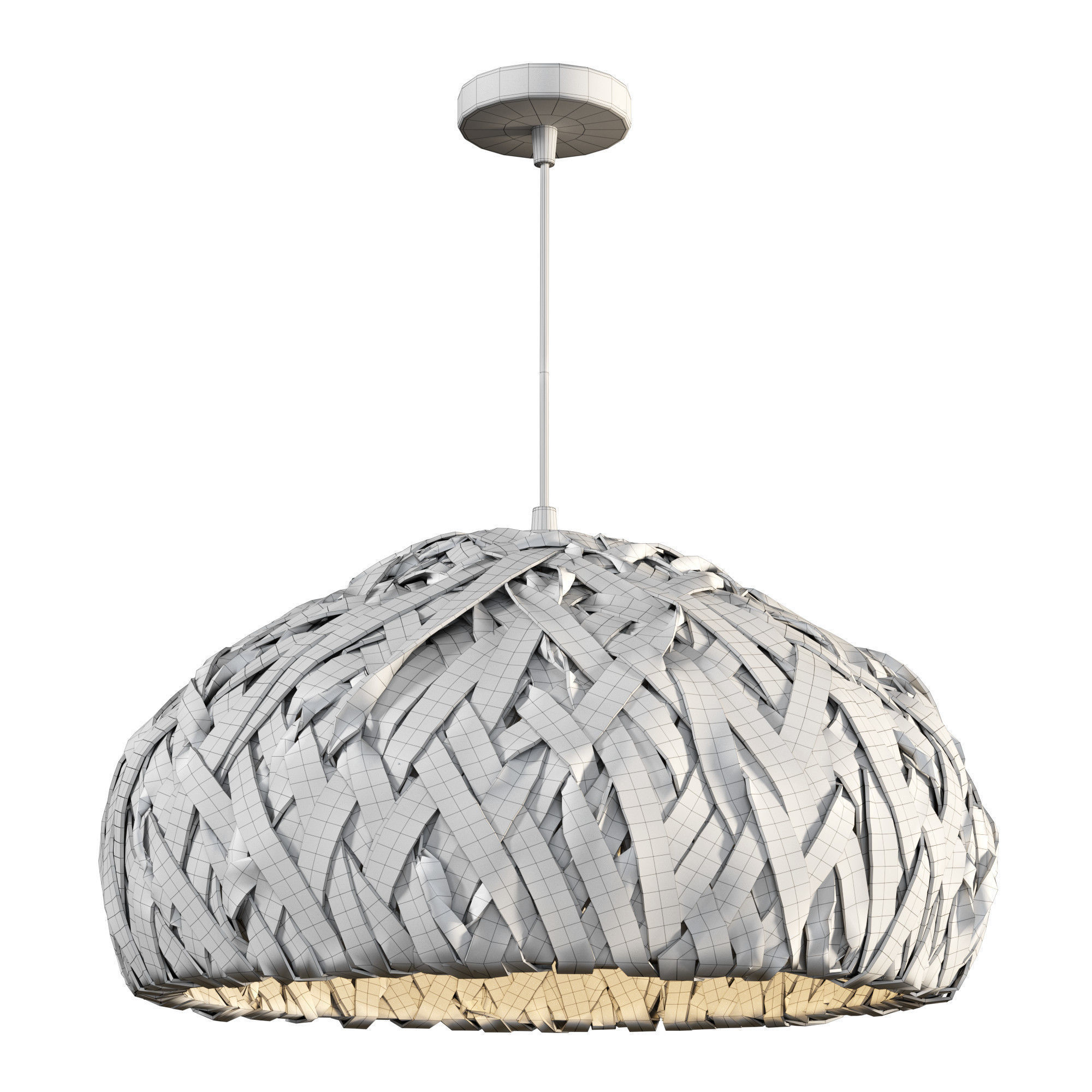 Malla Ceiling Lamp Low-poly 3D model_1