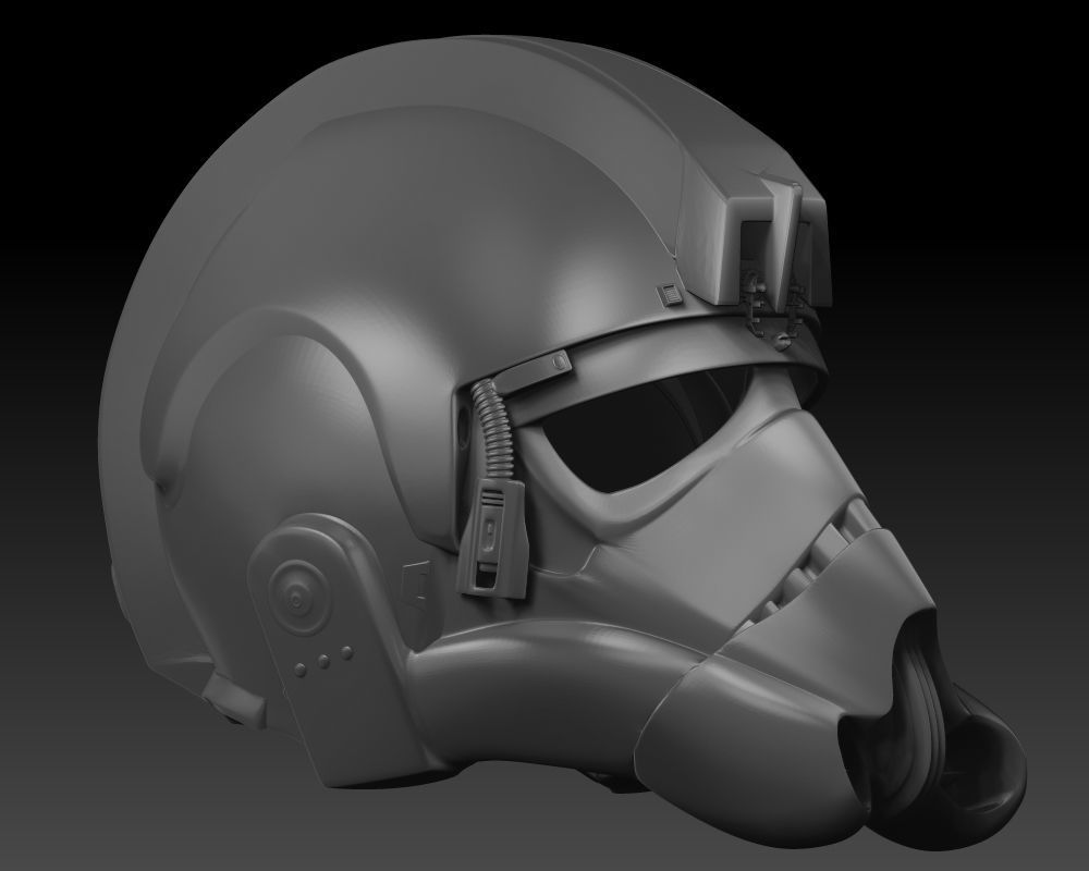 AT-AT Helmet 3D Print model 3D print model_2