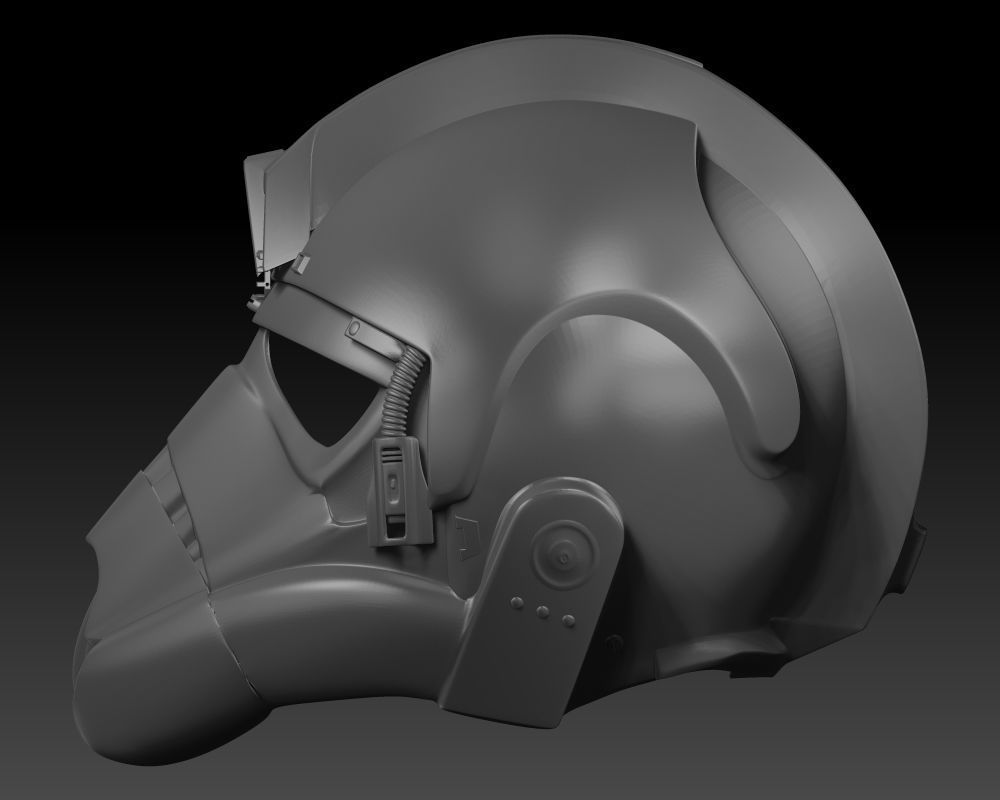 AT-AT Helmet 3D Print model 3D print model_4