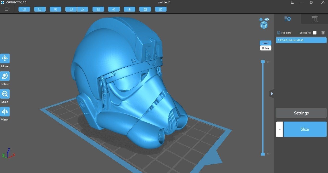 AT-AT Helmet 3D Print model 3D print model_6