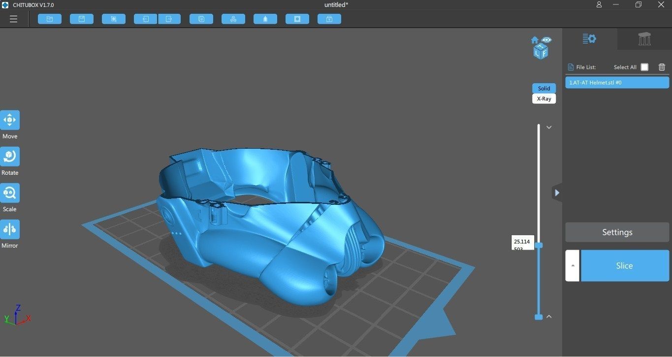 AT-AT Helmet 3D Print model 3D print model_7