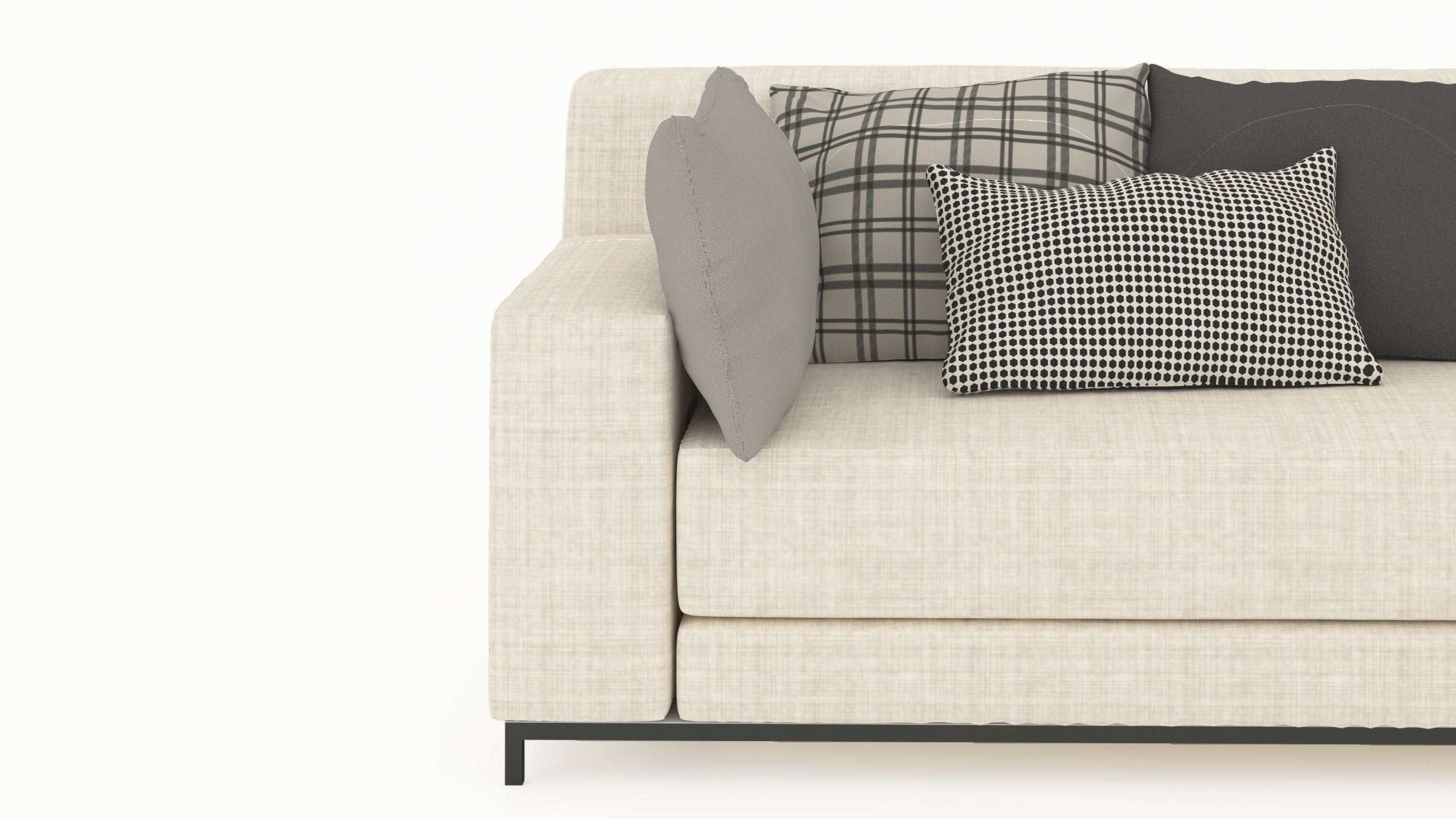 Sectional Sofa  corner sofa 2 3D model_4