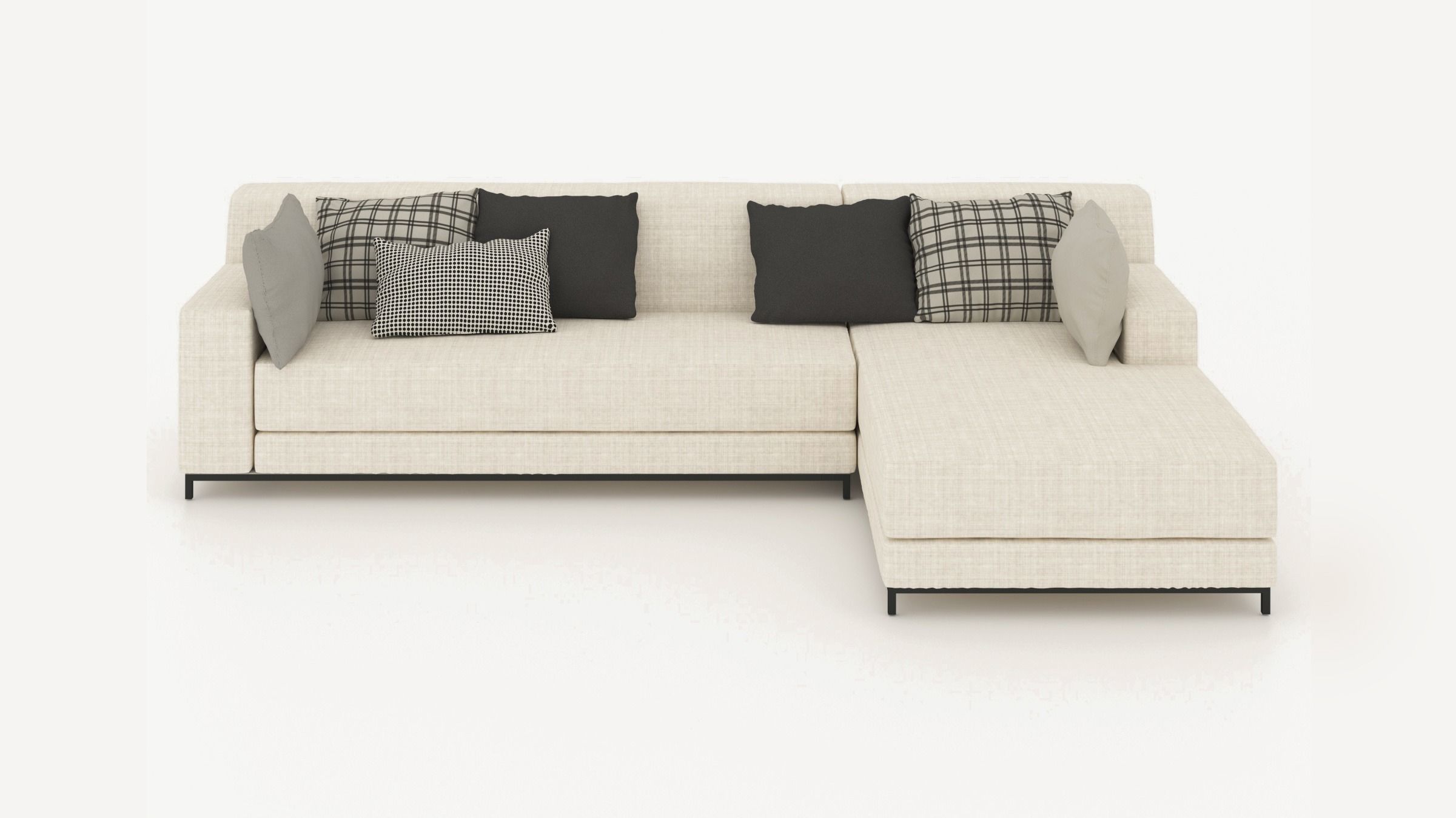 Sectional Sofa  corner sofa 2 3D model_2