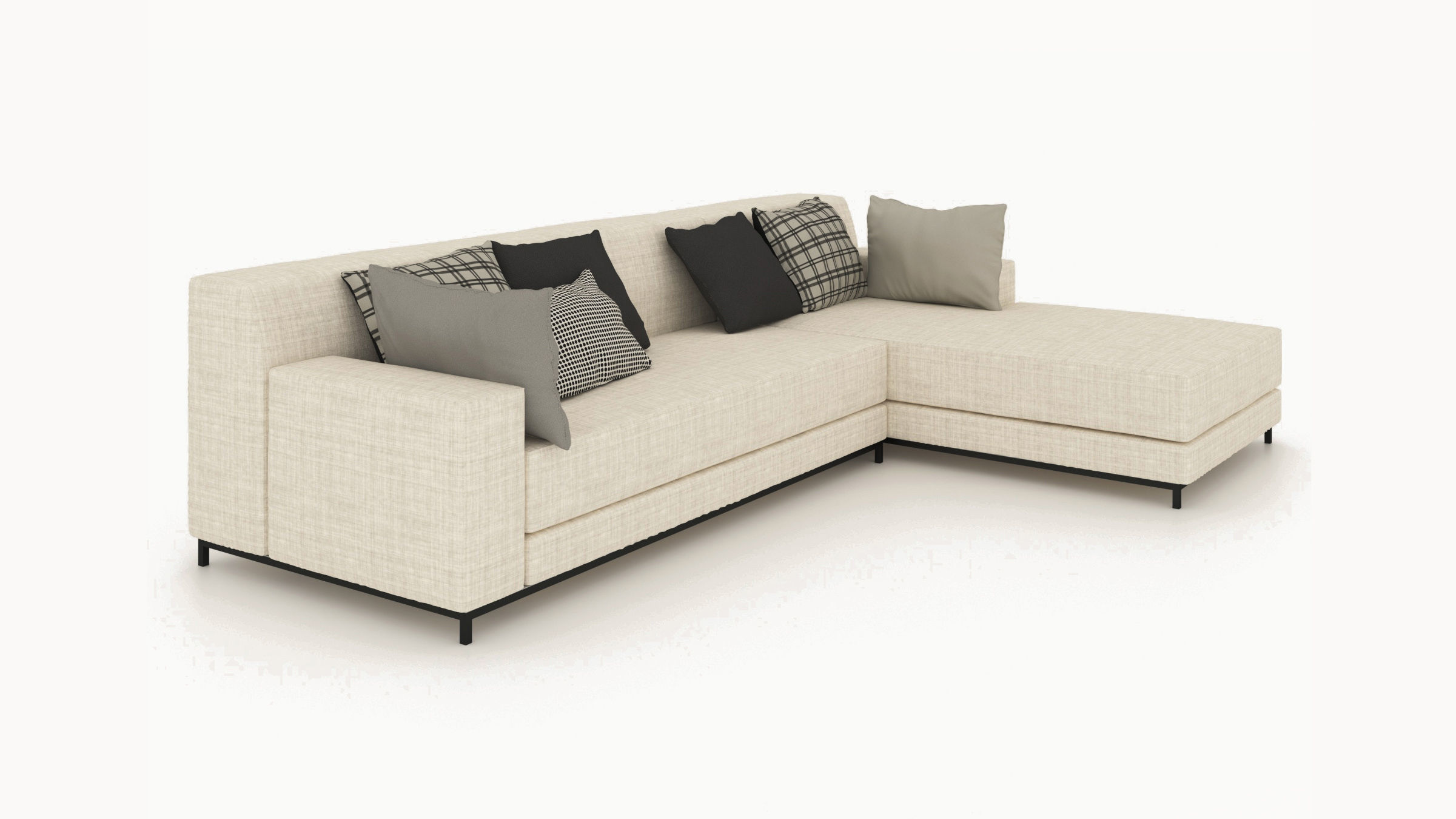 Sectional Sofa  corner sofa 2 3D model_3