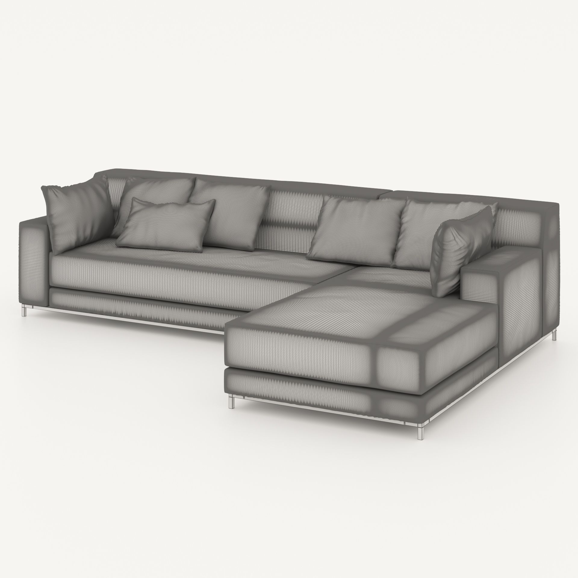 Sectional Sofa  corner sofa 2 3D model_5