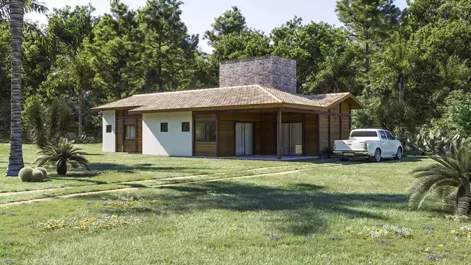 Country house  - Corona Renderer