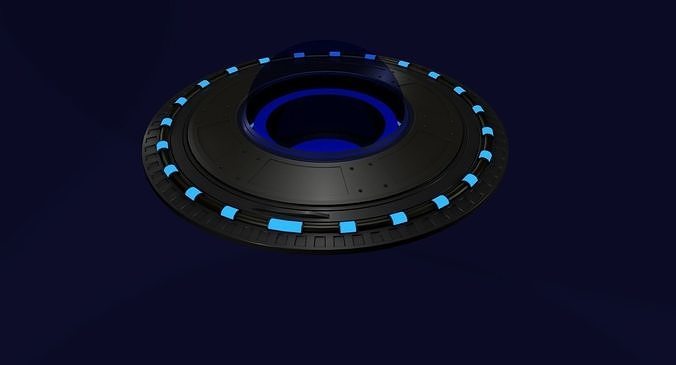 Ufo 3d model alien spaceship flying 3D model