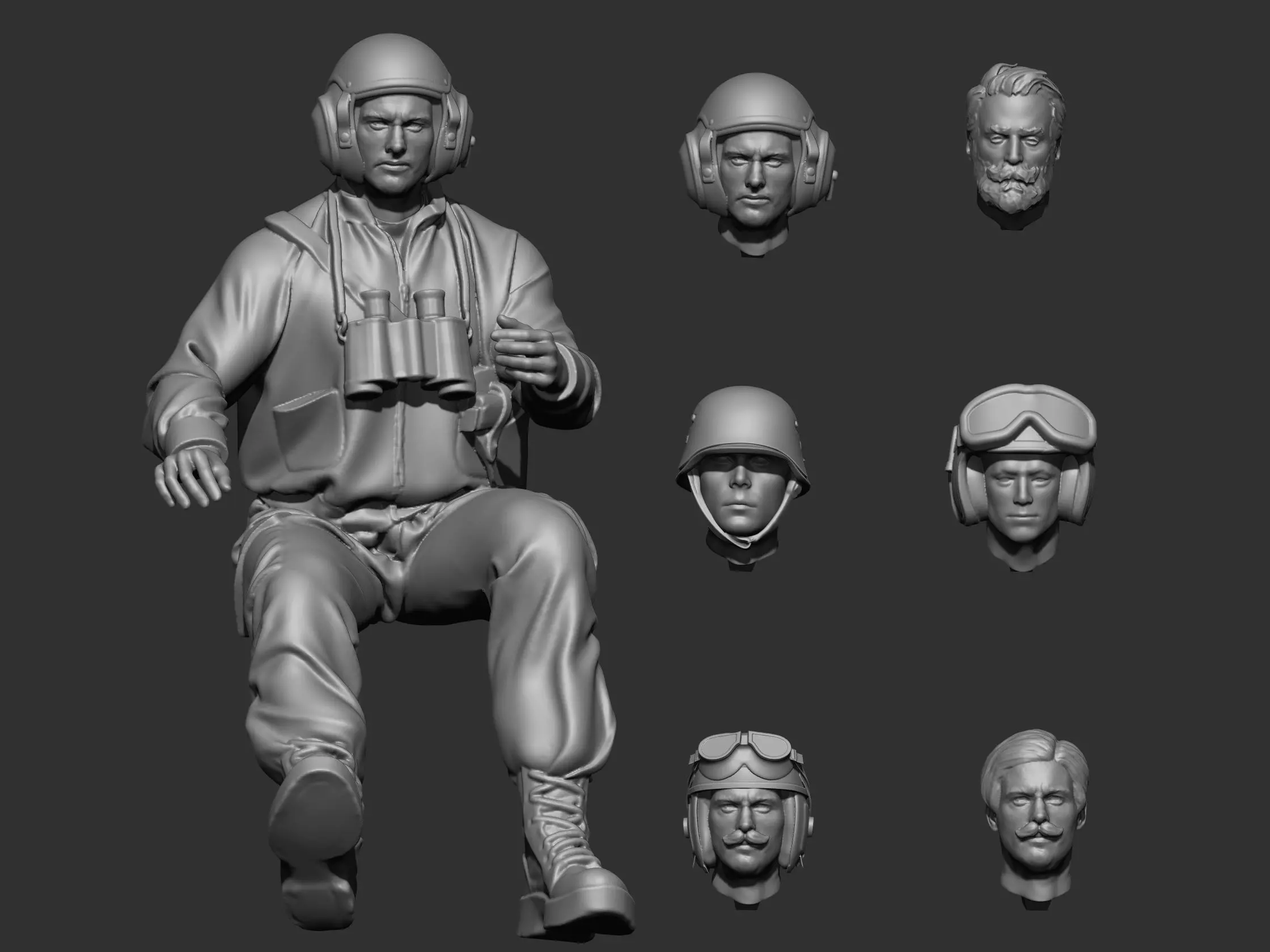 USA driver 3D print model_0