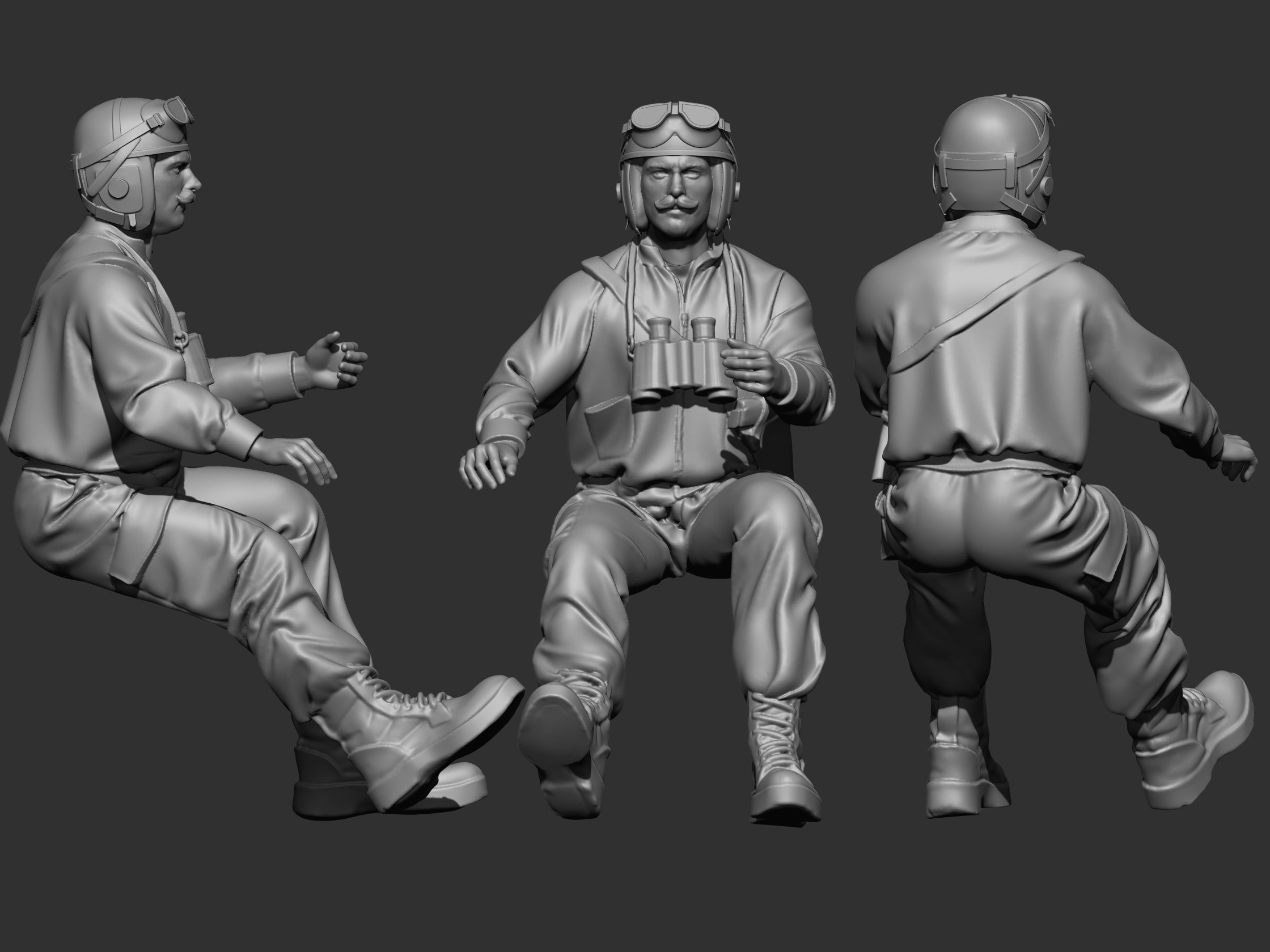 USA driver 3D print model_1