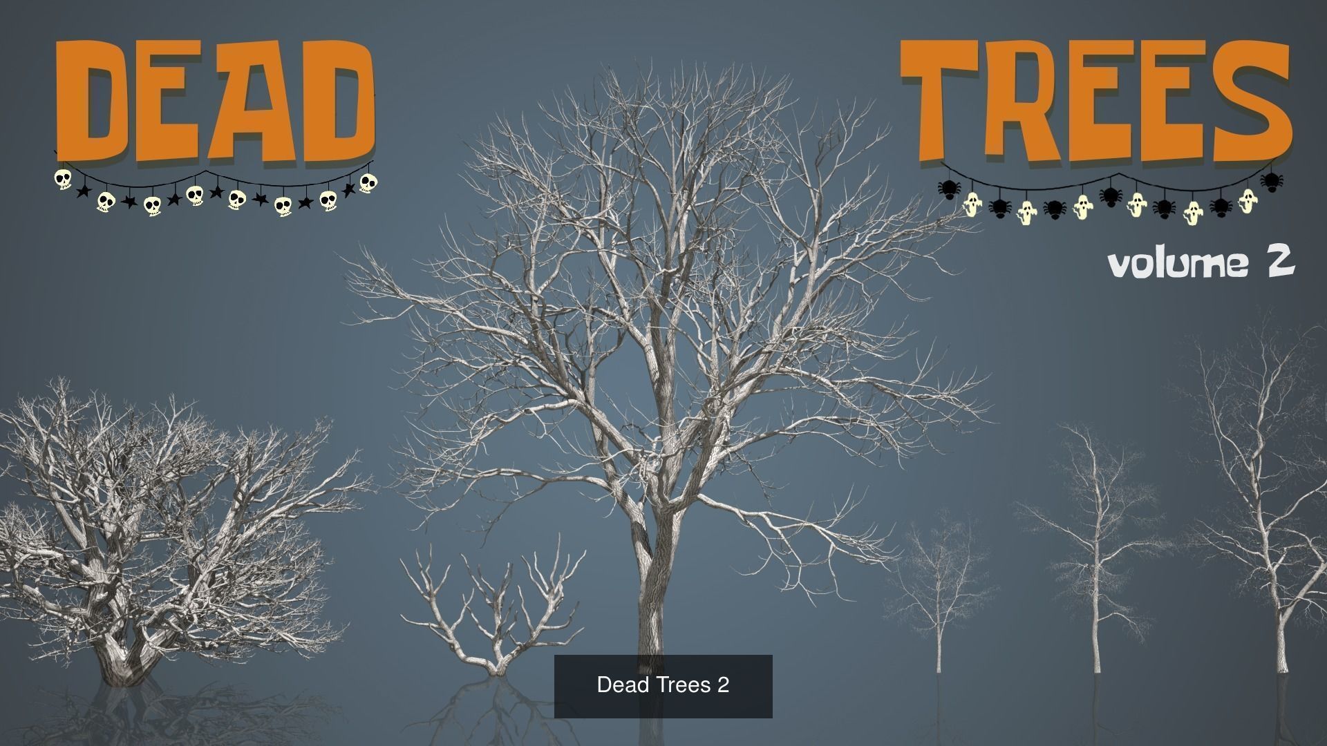 Dead Trees 3D Model Collection_3
