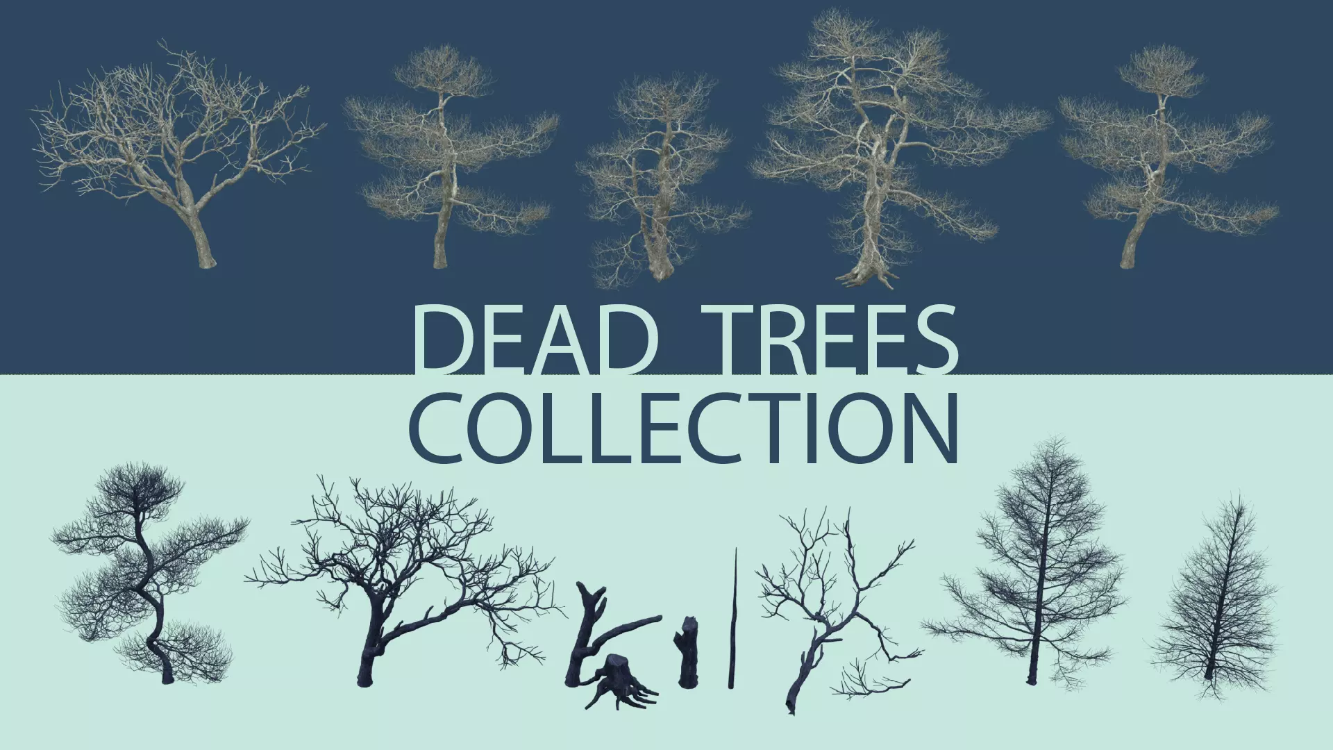 Dead Trees 3D Model Collection_0