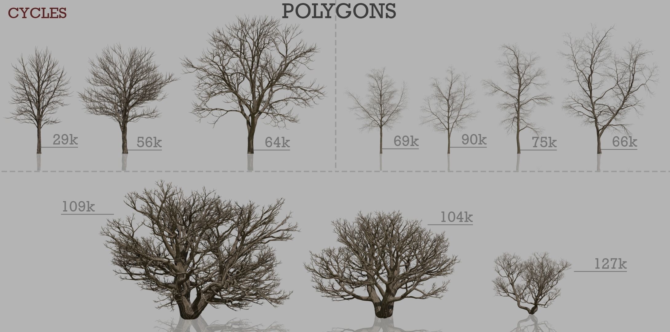 Dead Trees 3D Model Collection_5