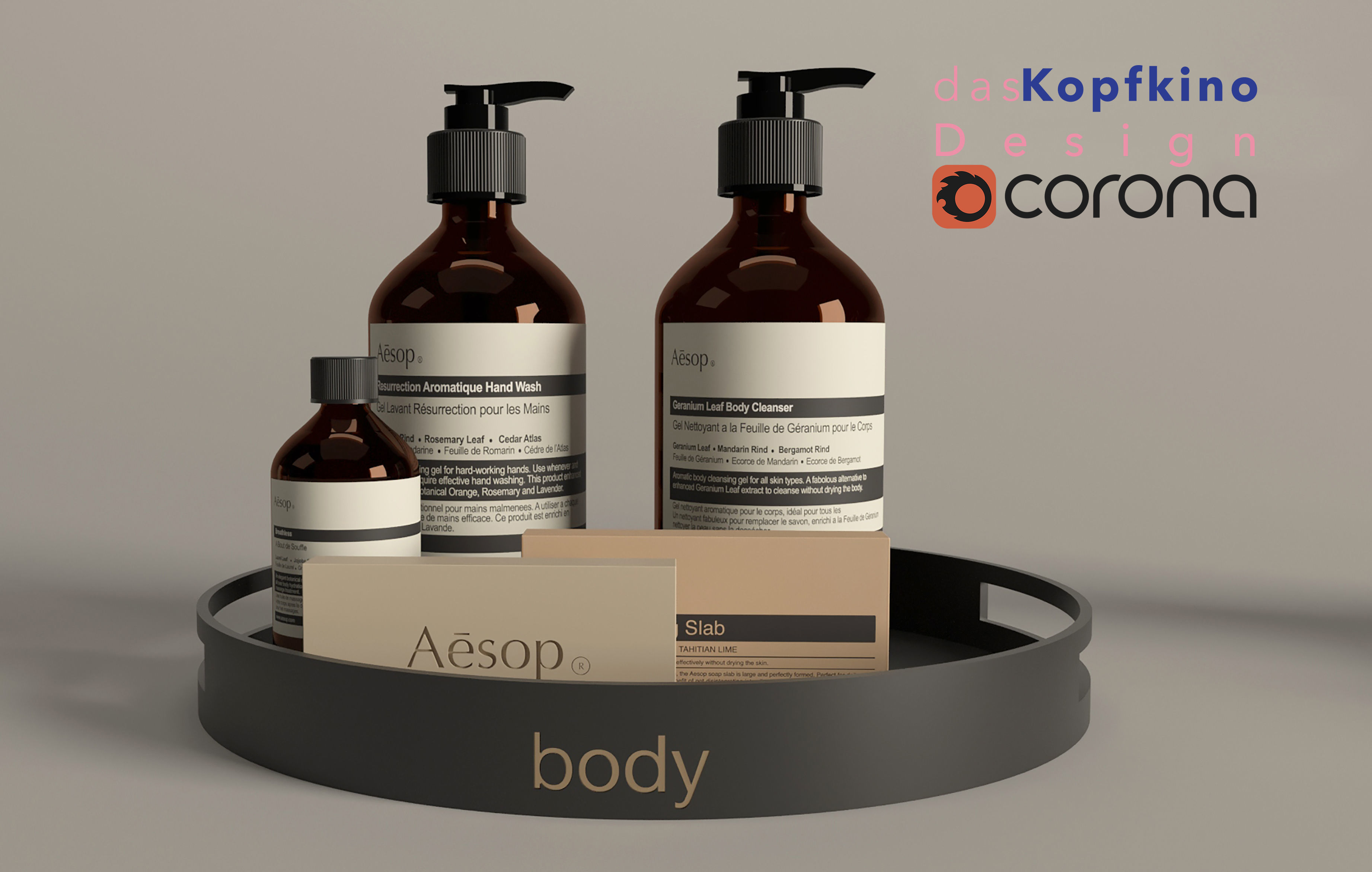 Aesop Bottles  3D model_3