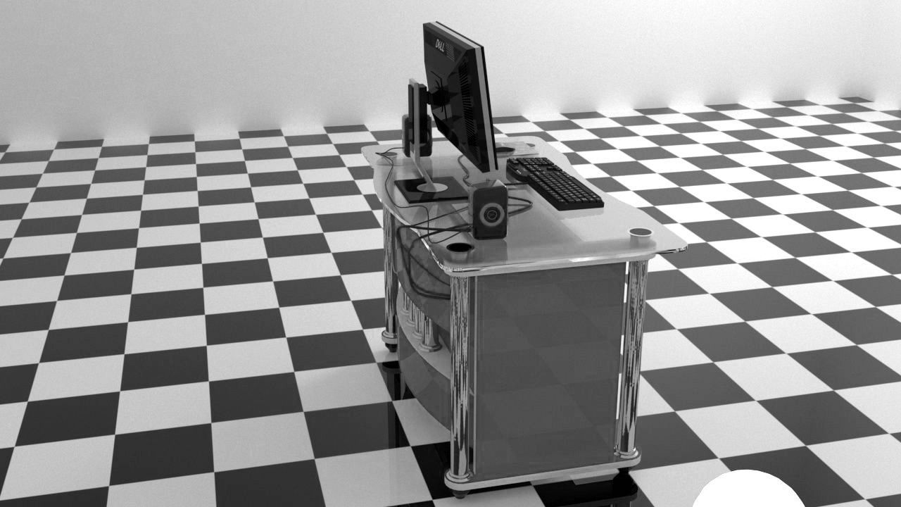 computer setup 3D model_31