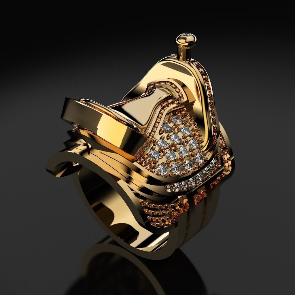 Horse Saddle Ring 3D print model_4