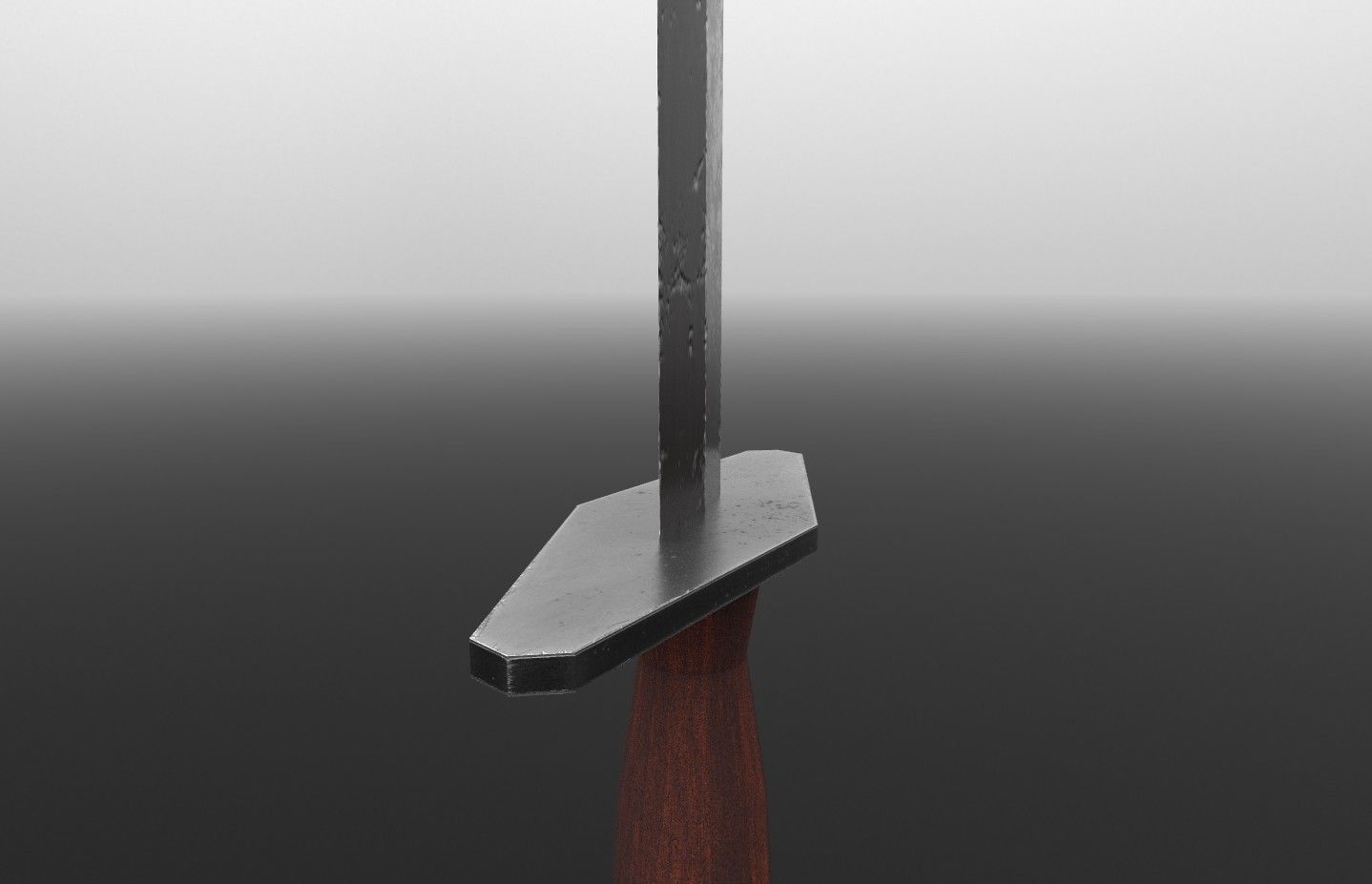 Single Handed Sword Low-poly 3D model_3
