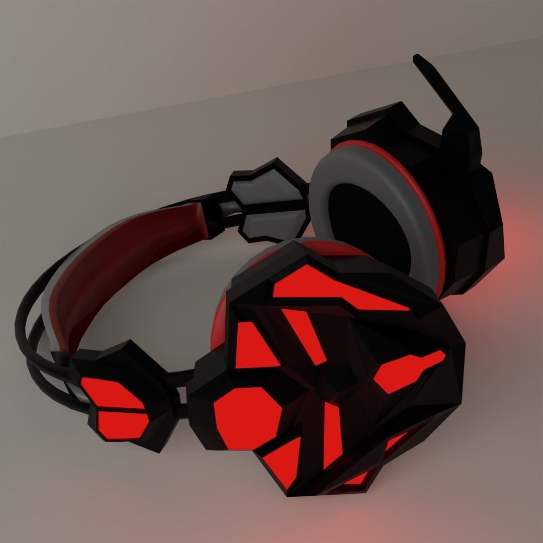 gamer headphones audifonos gamer 3D model_1