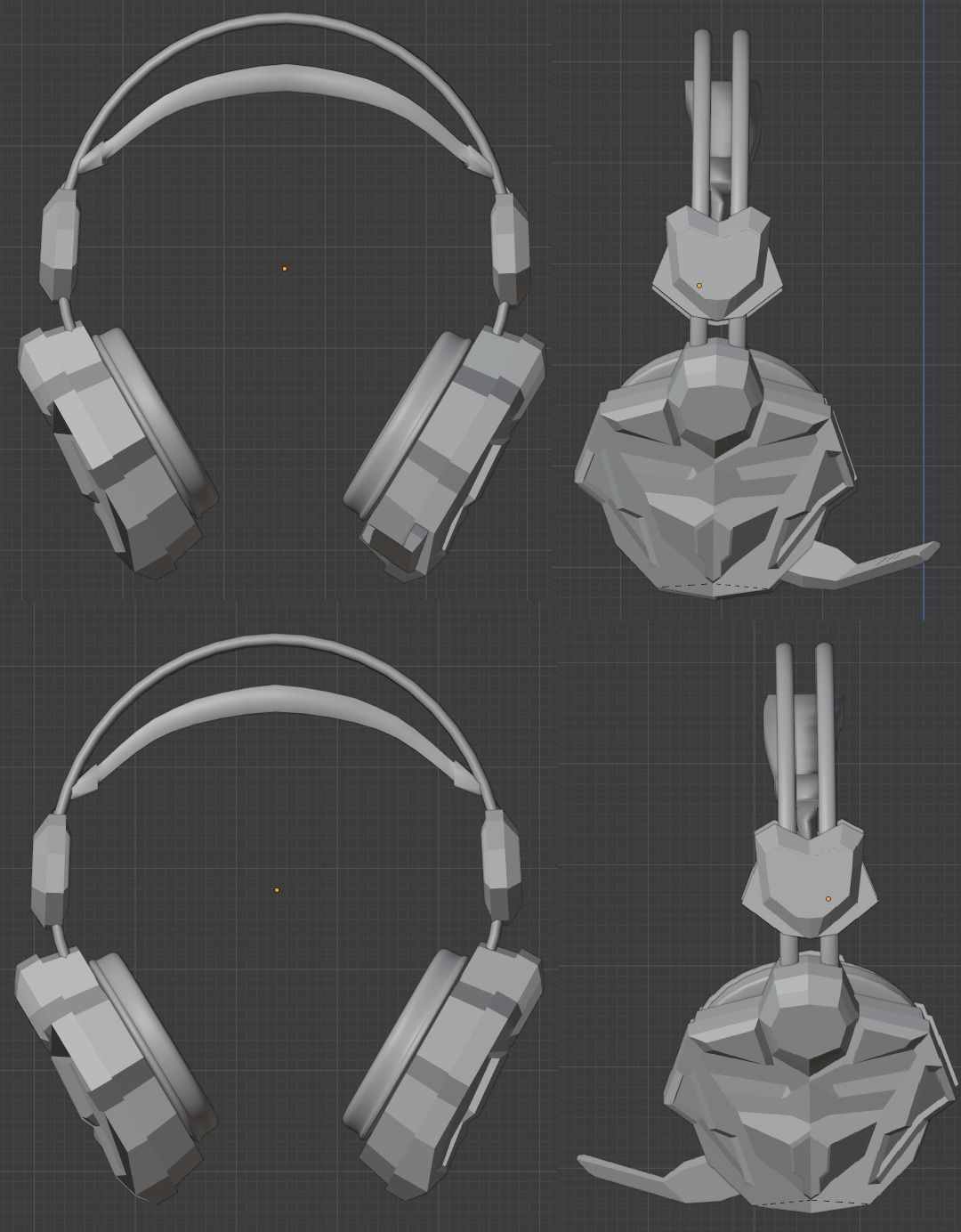 gamer headphones audifonos gamer 3D model_4