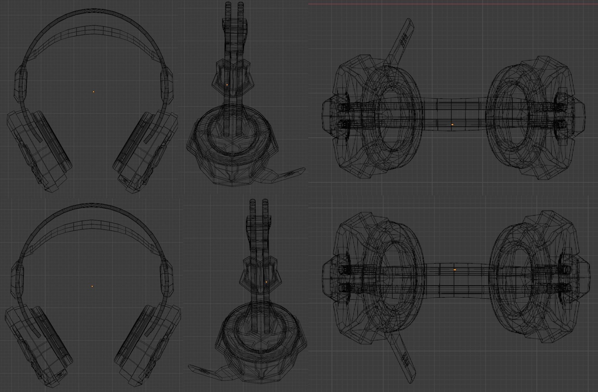 gamer headphones audifonos gamer 3D model_5