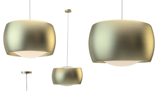 Oligo Grace Suspension Brass 3D model