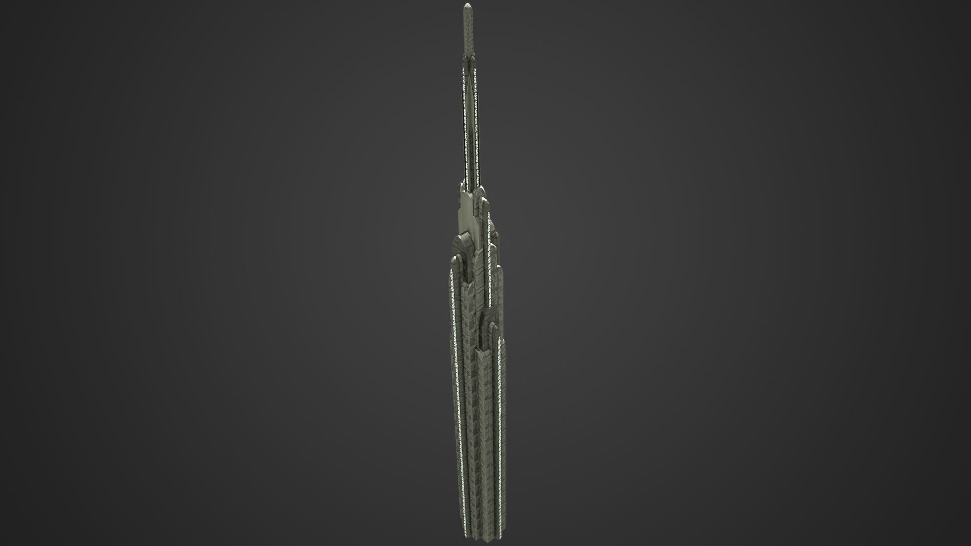 SciFi Building 4 Low-poly 3D model_2