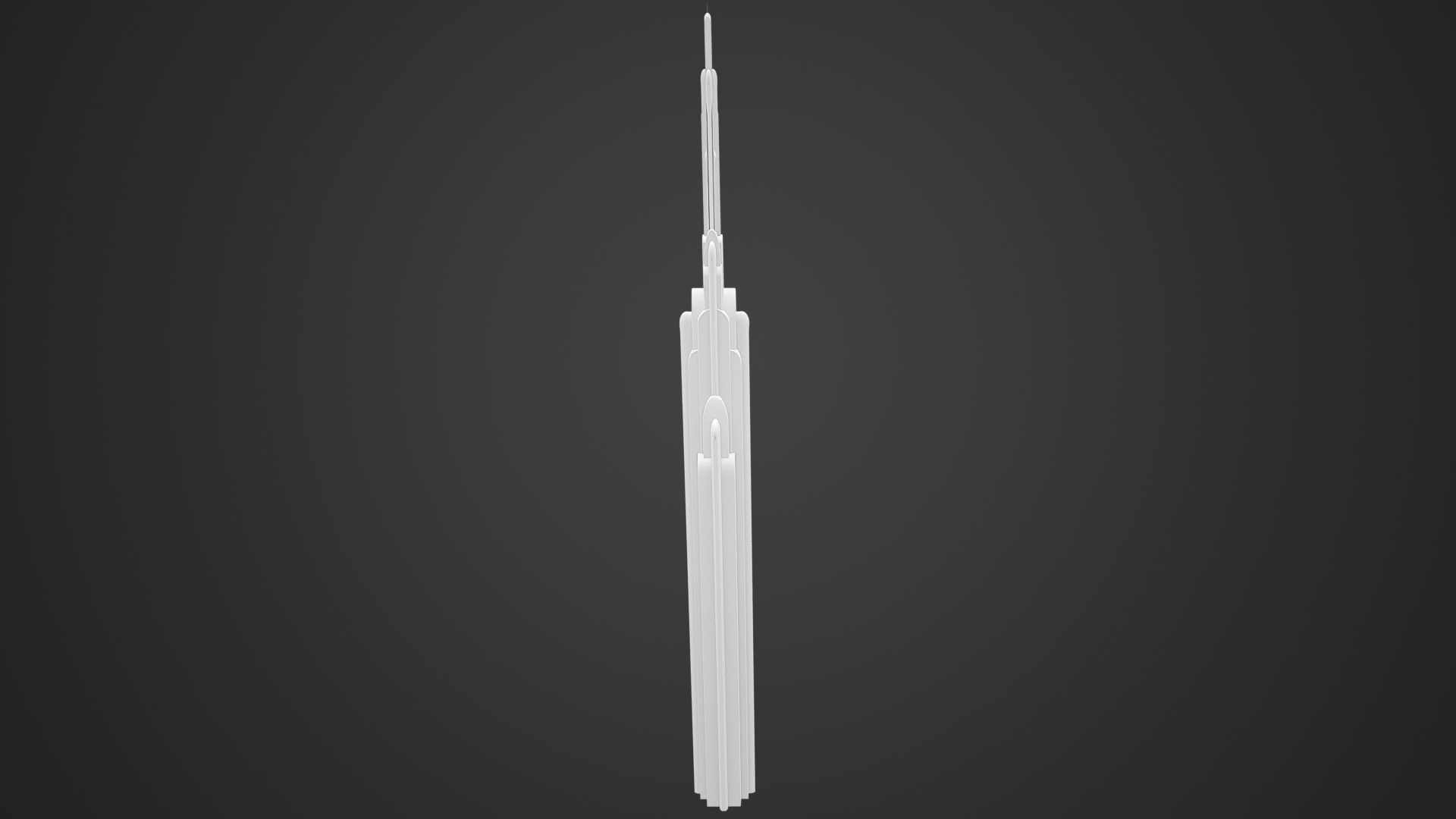 SciFi Building 4 Low-poly 3D model_6