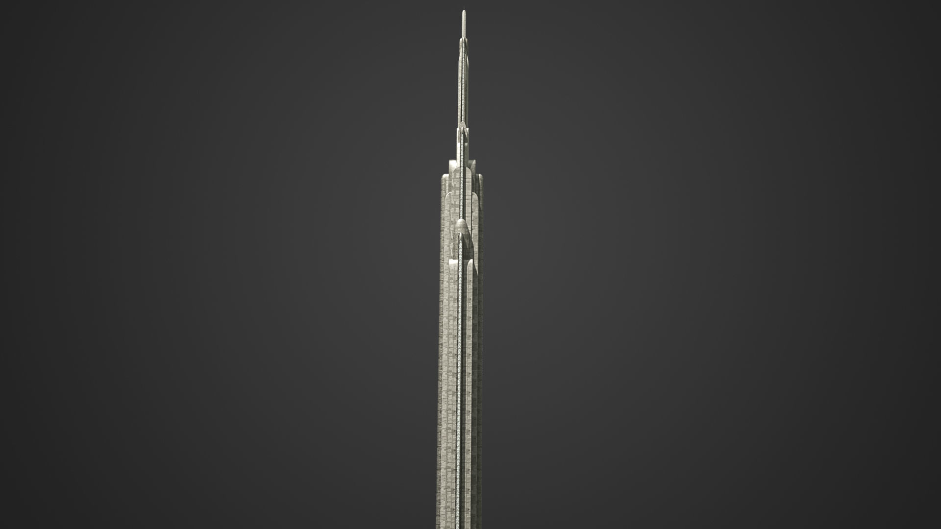 SciFi Building 4 Low-poly 3D model_4