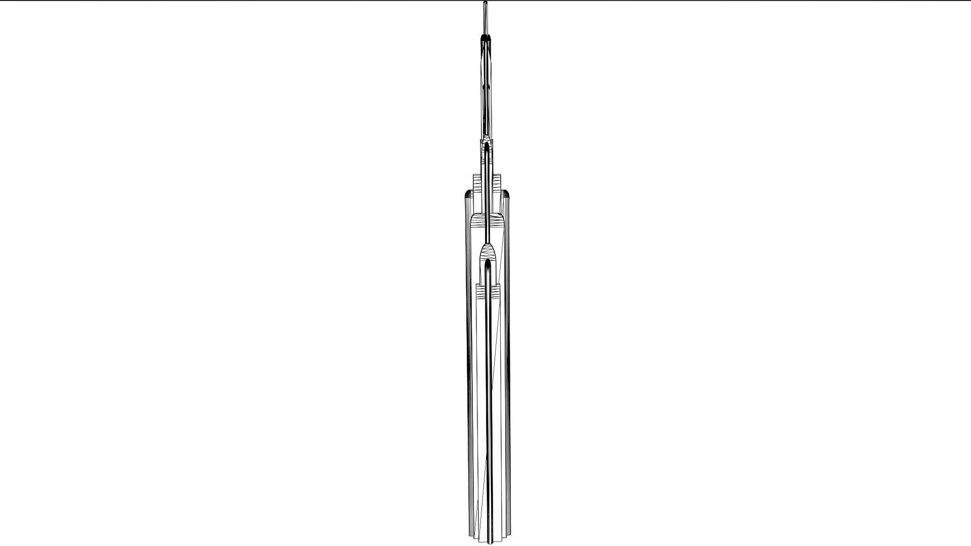 SciFi Building 4 Low-poly 3D model_7