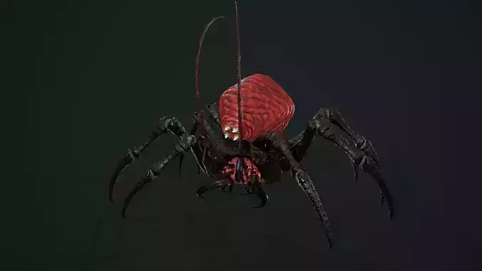 Bug 02 Low-poly 3D model