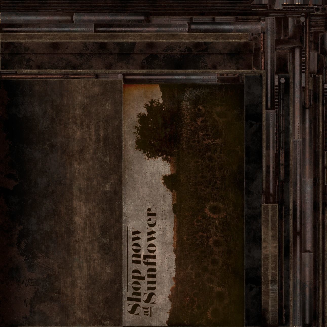 Old Billboard Low-poly 3D model_13