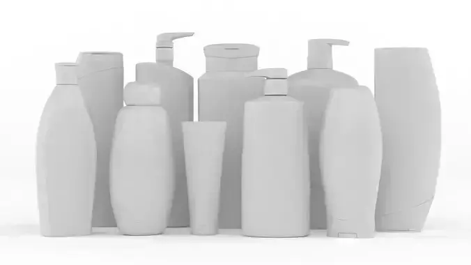 Plastic Bottles 3D model