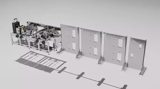 Maskmachine paper machine 3D model