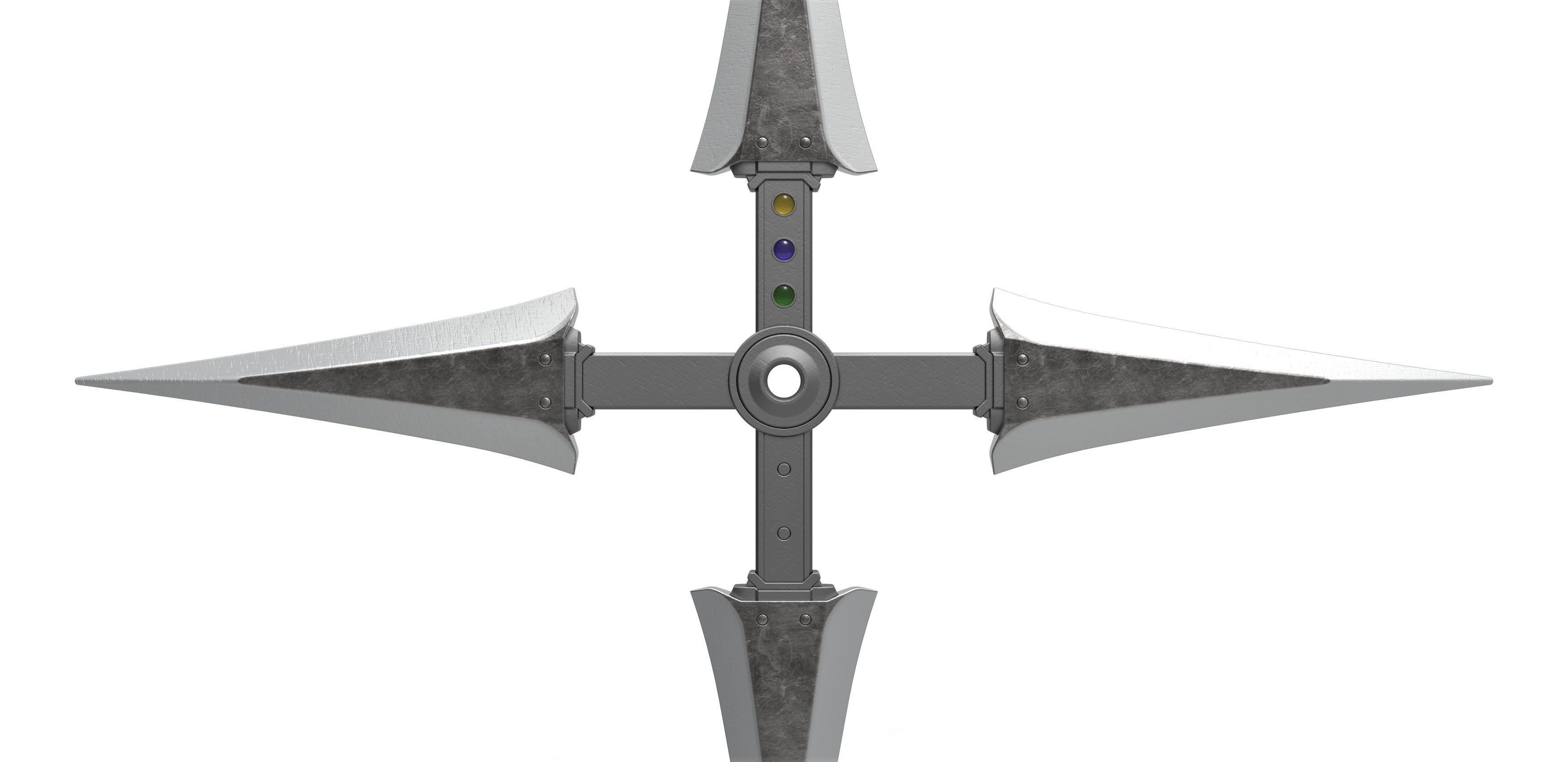 Juji Shuriken from the game Final Fantasy 7 Remake 3D print model_3