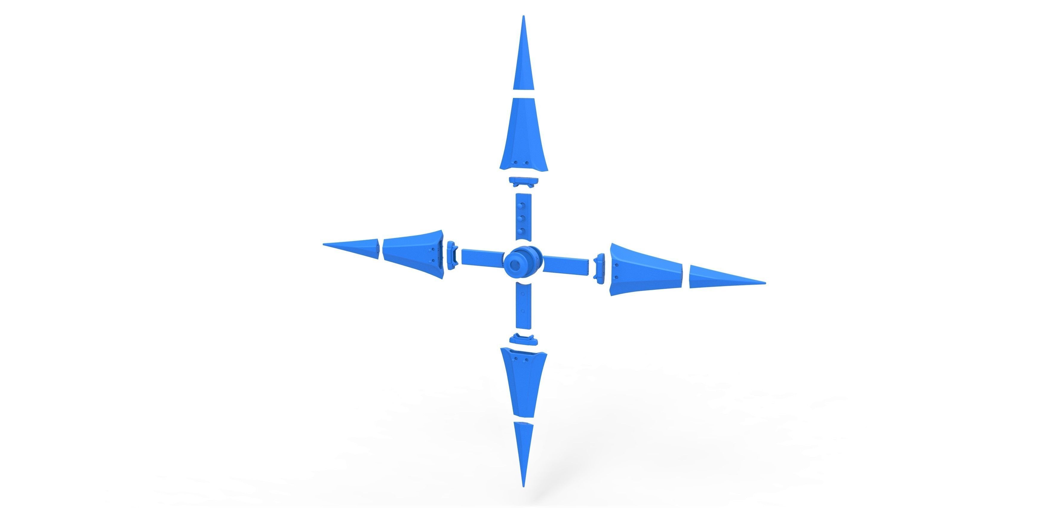 Juji Shuriken from the game Final Fantasy 7 Remake 3D print model_16