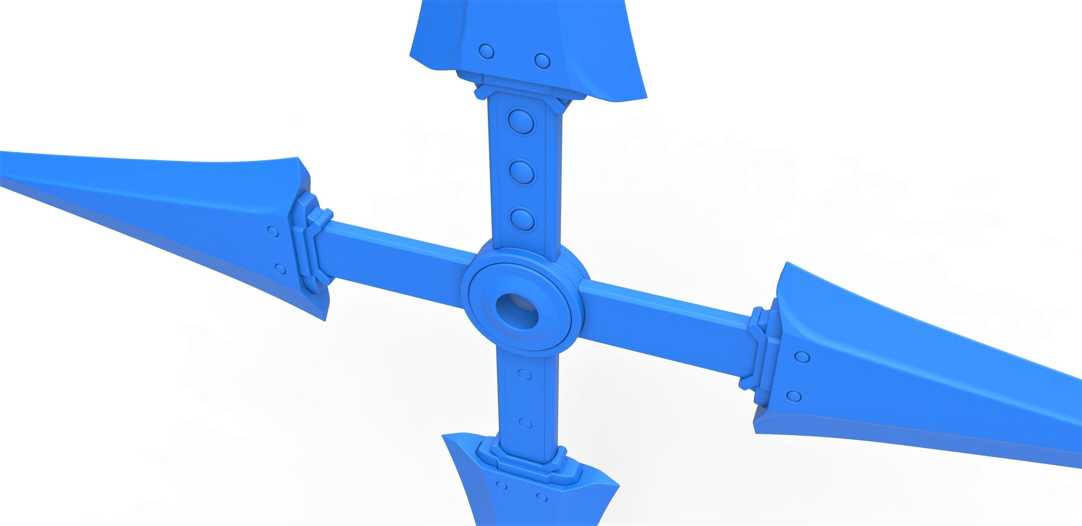 Juji Shuriken from the game Final Fantasy 7 Remake 3D print model_12