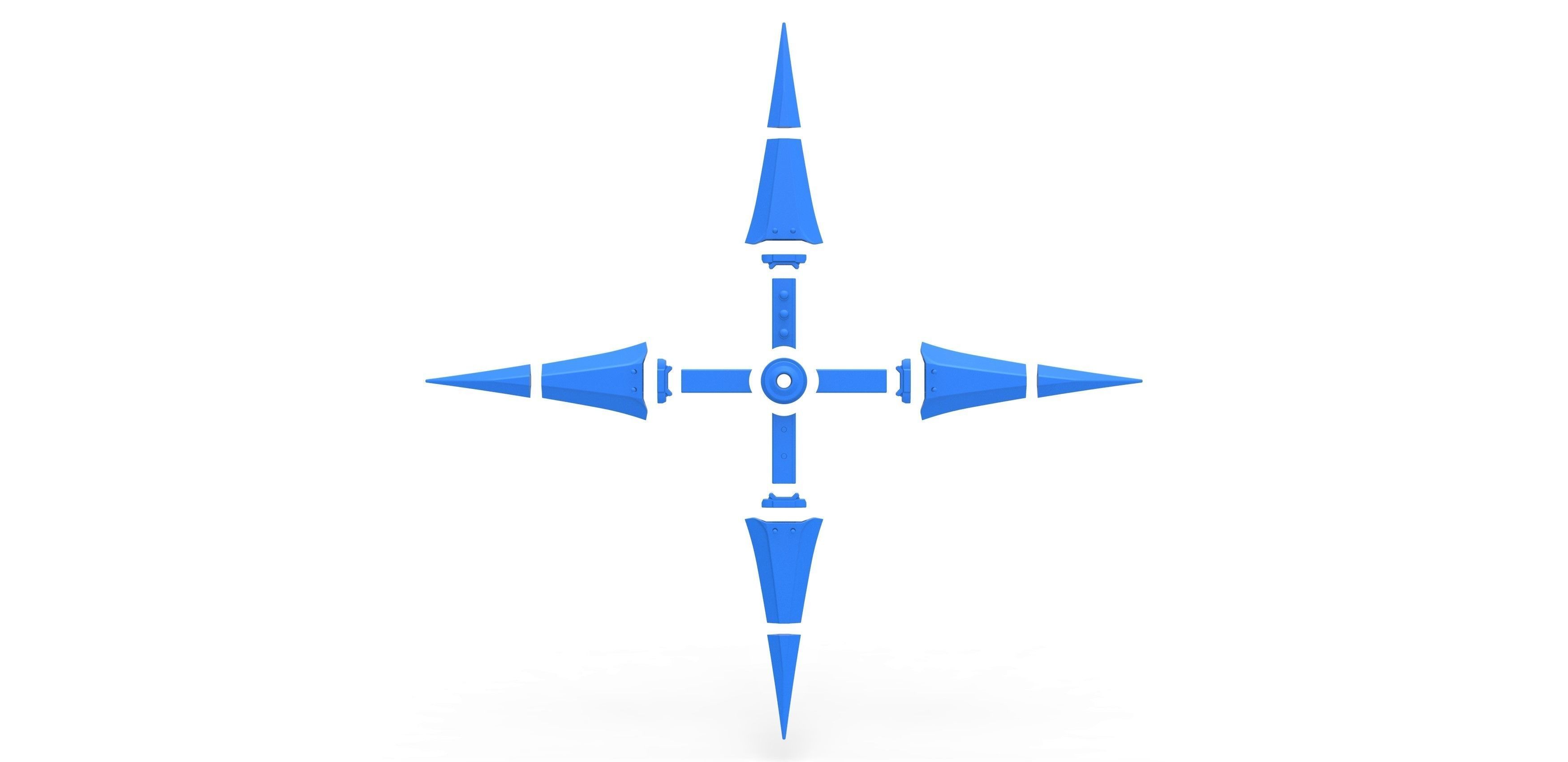 Juji Shuriken from the game Final Fantasy 7 Remake 3D print model_19