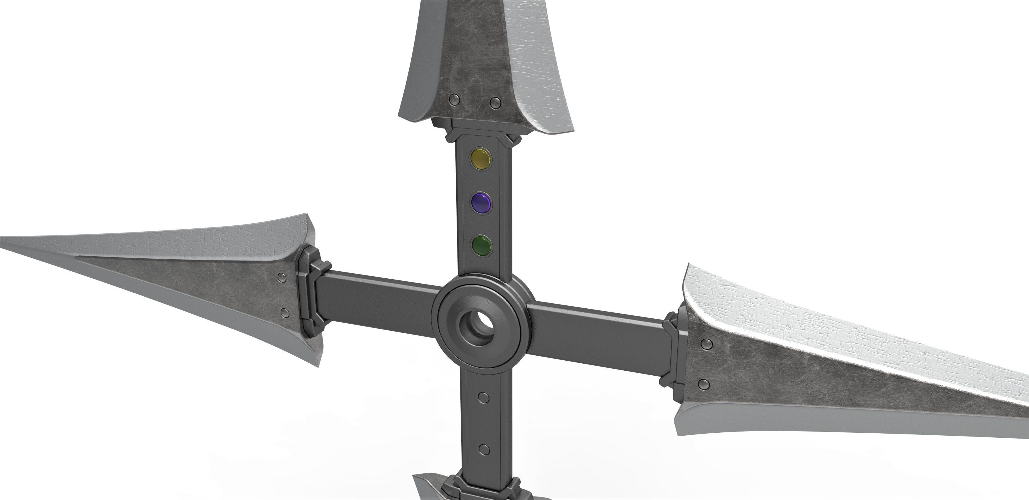 Juji Shuriken from the game Final Fantasy 7 Remake 3D print model_1