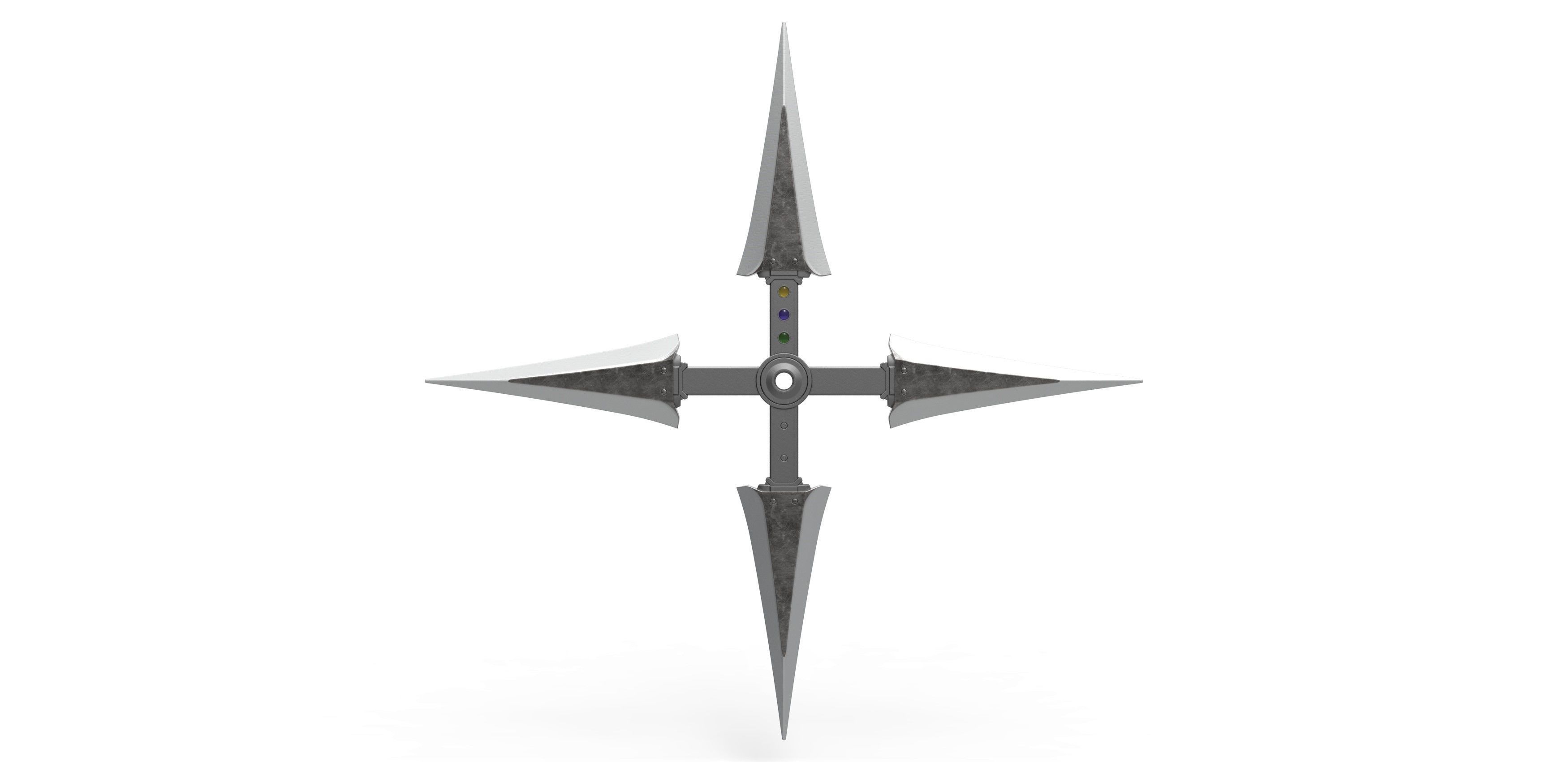 Juji Shuriken from the game Final Fantasy 7 Remake 3D print model_2