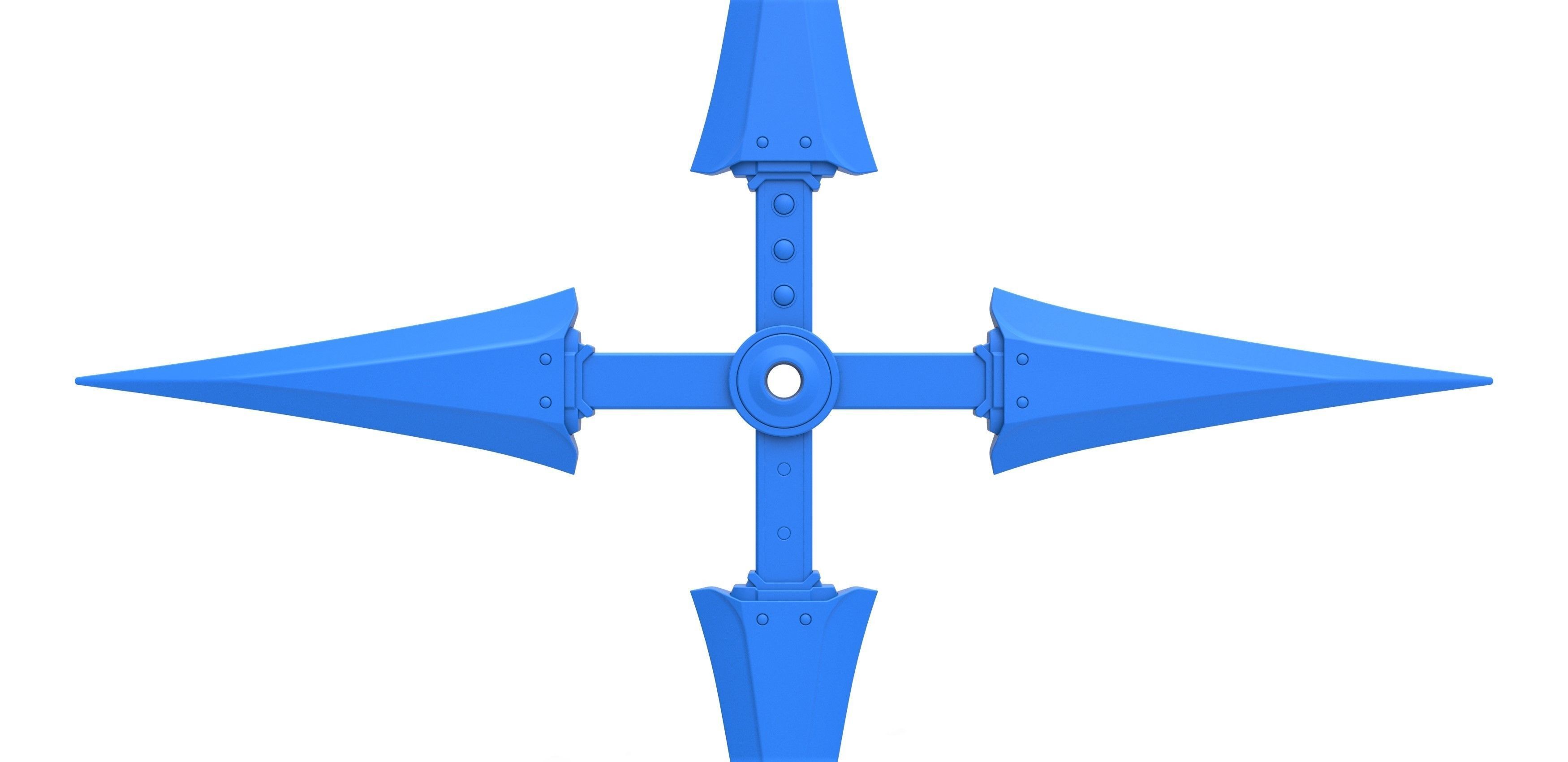 Juji Shuriken from the game Final Fantasy 7 Remake 3D print model_14