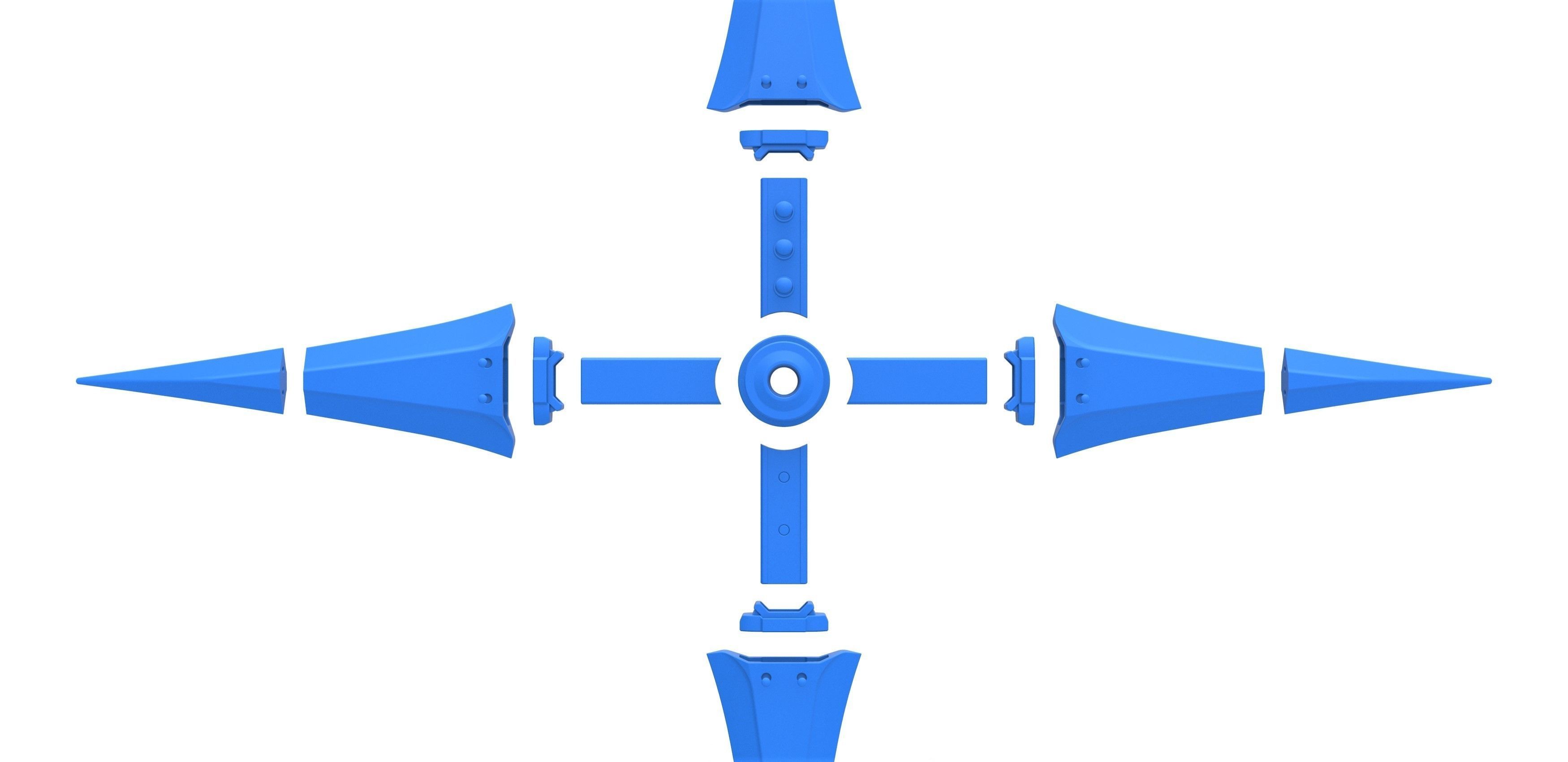 Juji Shuriken from the game Final Fantasy 7 Remake 3D print model_20