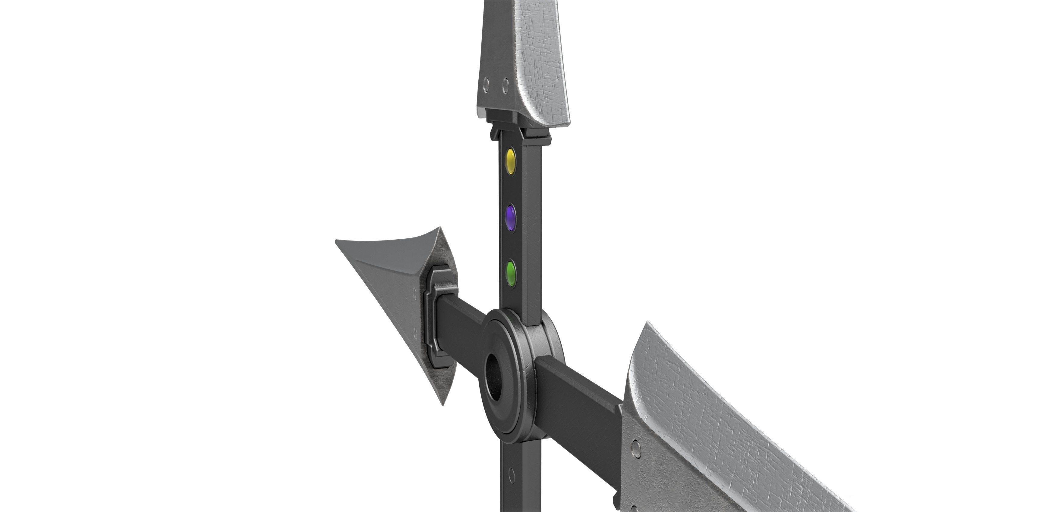 Juji Shuriken from the game Final Fantasy 7 Remake 3D print model_5