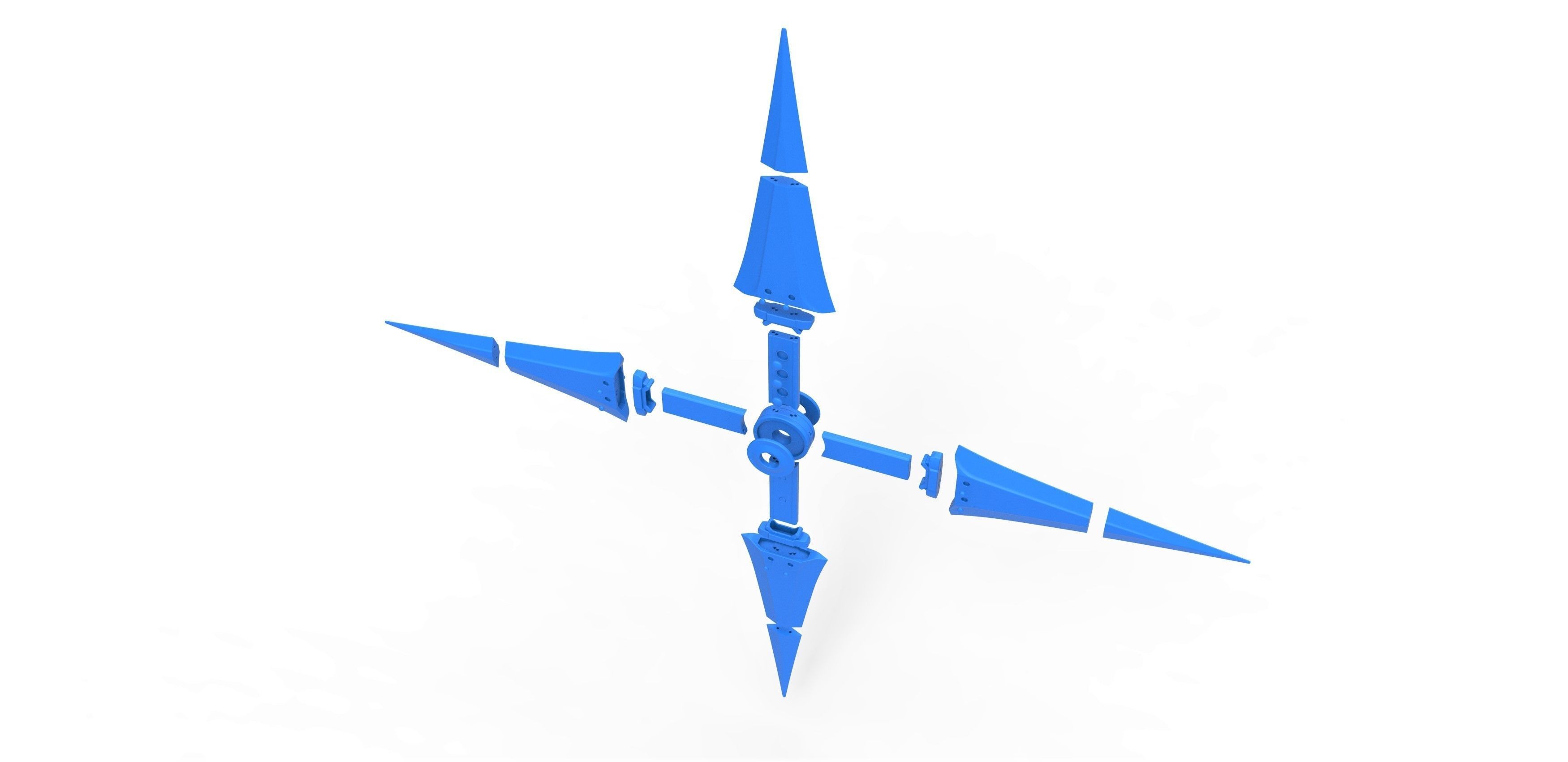 Juji Shuriken from the game Final Fantasy 7 Remake 3D print model_17