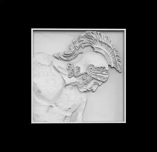 Achilles sculpture of spartan warrior 3D print model