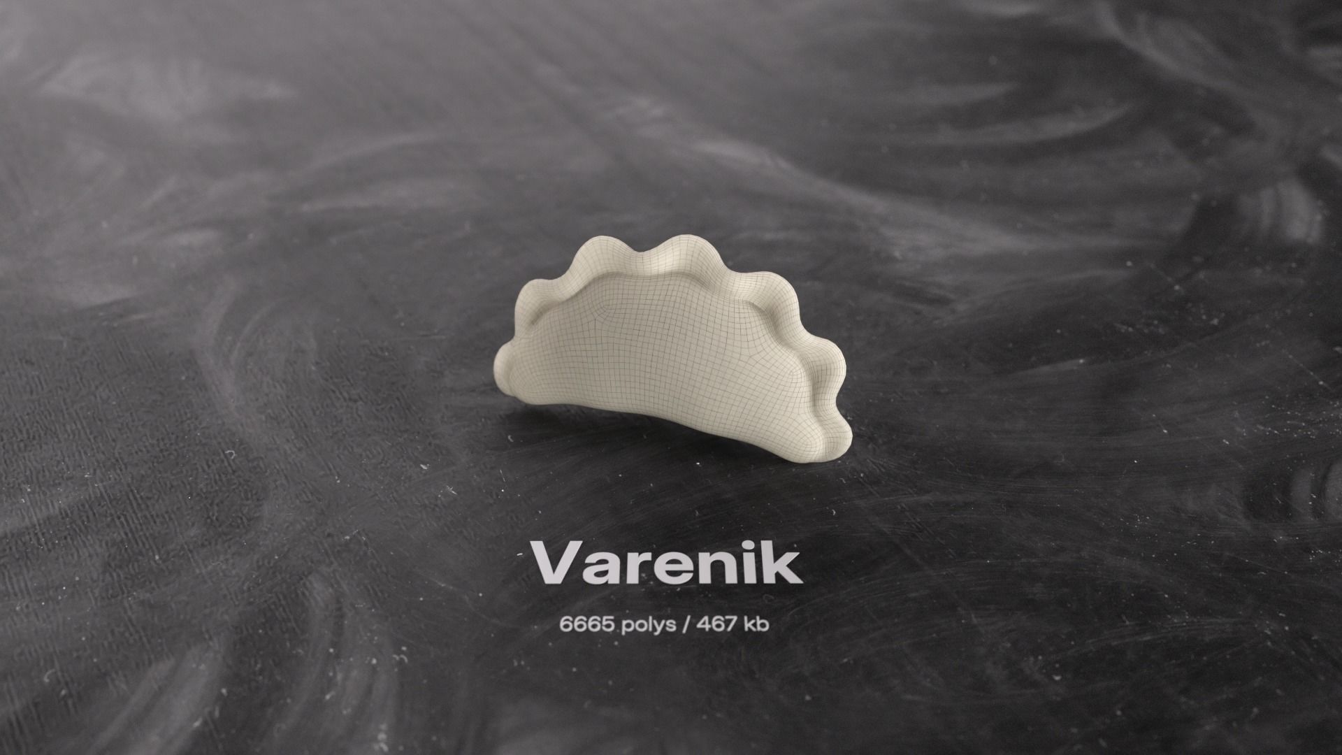 Dumpling and Dough Products 3D model_2