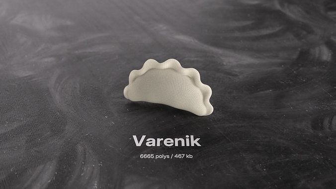 Dumpling and Dough Products 3D model 3