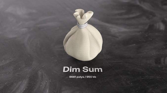 Dumpling and Dough Products 3D model 7