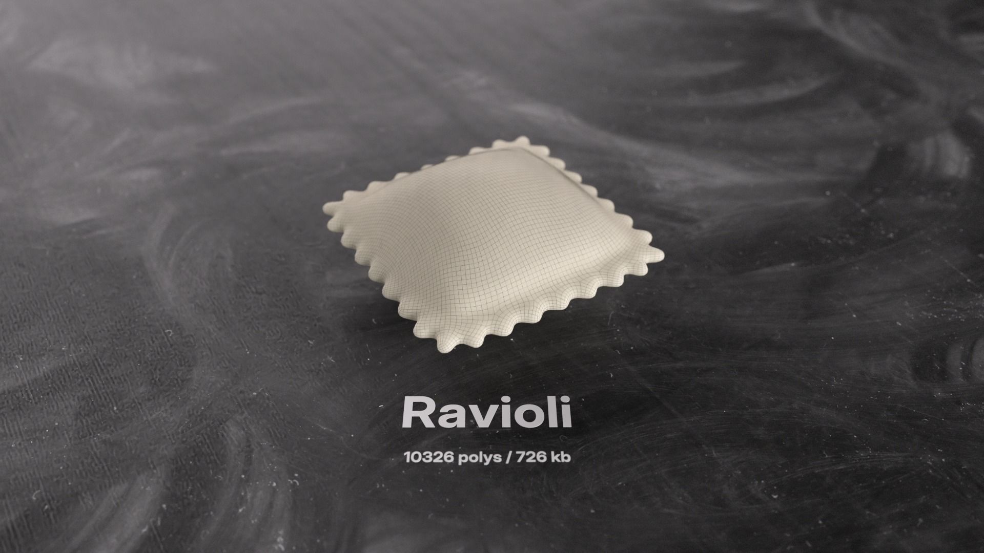 Dumpling and Dough Products 3D model_4