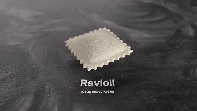 Dumpling and Dough Products 3D model 5